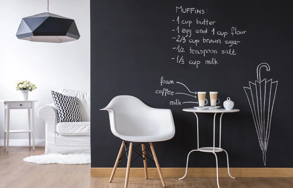 Lucrare cu Caparol Blackboard Paint