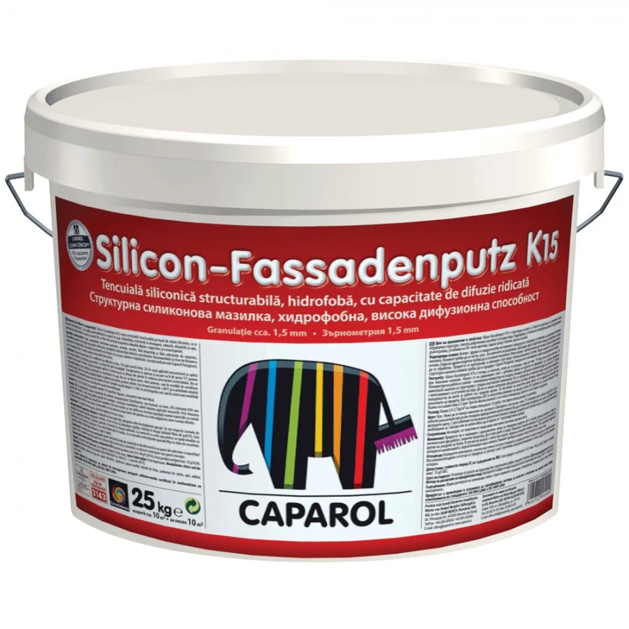 Lucrare cu Caparol Silicon Fassadenputz